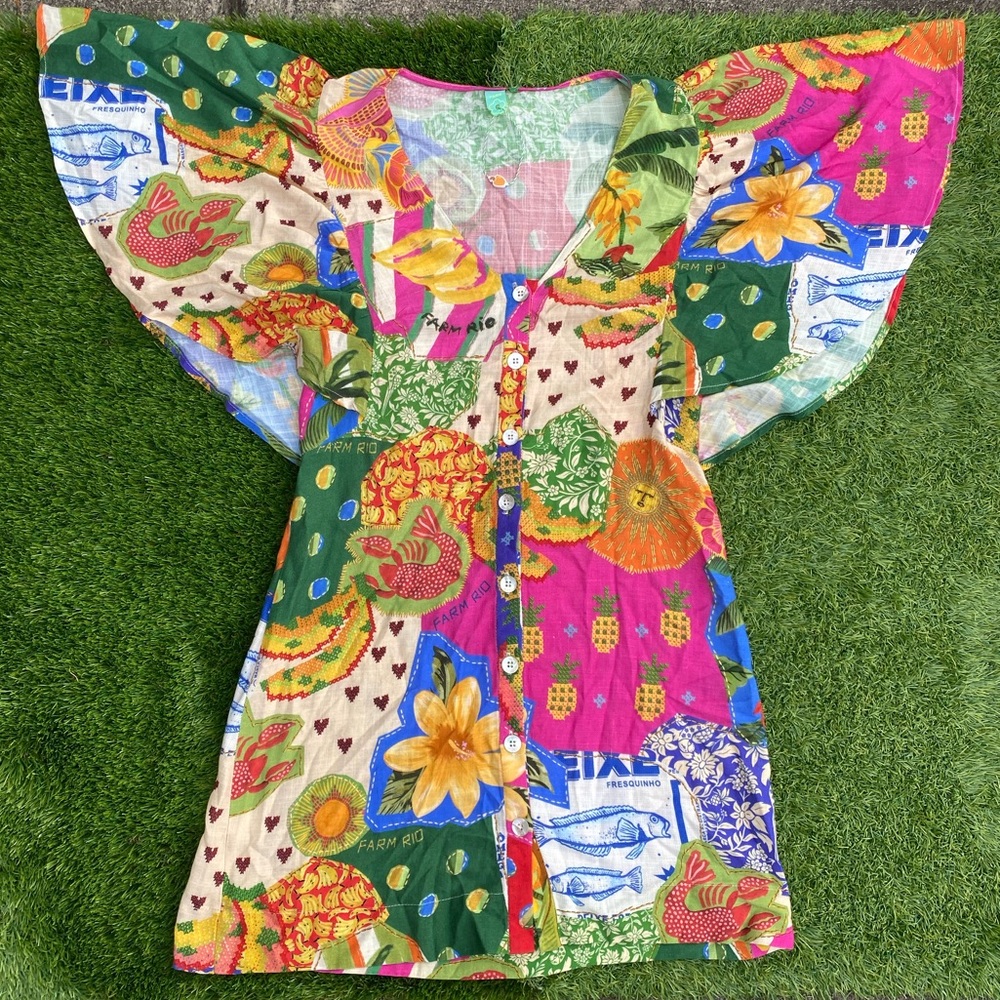 FARM Rio button up dress